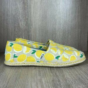 TOMS Women's Lemon Alpargata Espadrilles Flats 7.5